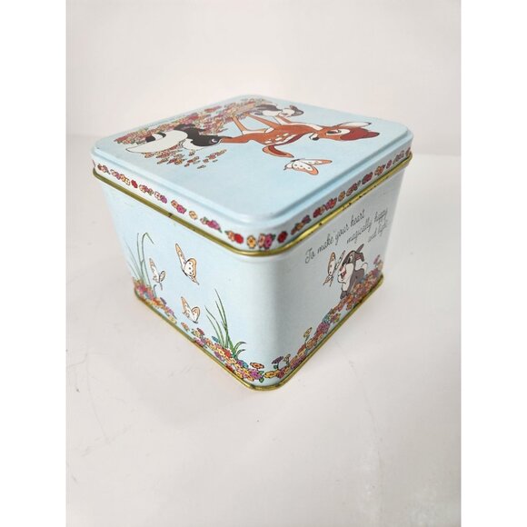 Vintage 1977 Walt Disney Hallmark Bambi 156 Pc Puzzle 10" Square w/Metal Tin - Picture 5 of 7